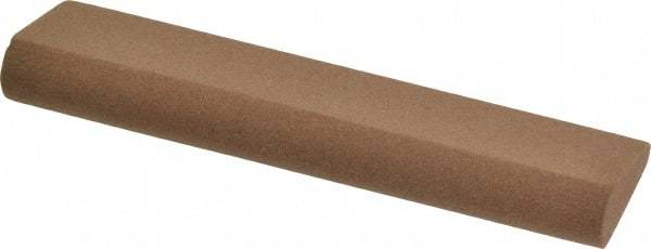 Made in USA - 4" Long x 1" Diam x 7/16" Thick, Aluminum Oxide Sharpening Stone - Round, Medium Grade - Exact Tool & Supply