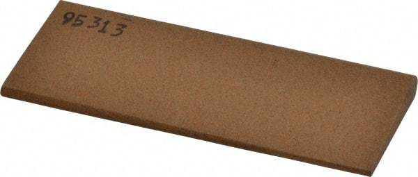 Made in USA - 4-1/2" Long x 1-3/4" Diam x 3/8" Thick, Aluminum Oxide Sharpening Stone - Round, Medium Grade - Exact Tool & Supply