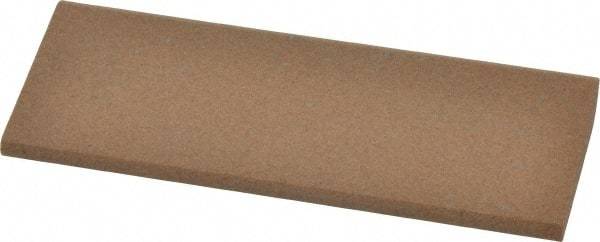 Made in USA - 4-1/2" Long x 1-3/4" Diam x 1/2" Thick, Aluminum Oxide Sharpening Stone - Round, Medium Grade - Exact Tool & Supply