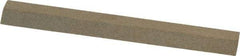 Made in USA - 4" Long x 9/16" Wide x 3/16" Thick, Aluminum Oxide Sharpening Stone - Diamond, Medium Grade - Exact Tool & Supply