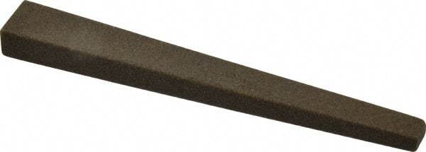 Made in USA - 1/2" Wide x 4" OAL, Aluminum Oxide Sharpening Stone - Flat Tapered, Coarse Grade, 120 Grit - Exact Tool & Supply