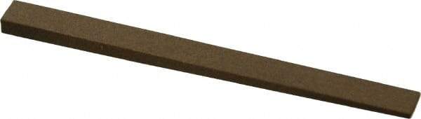 Made in USA - 5/16" Wide x 4" OAL, Aluminum Oxide Sharpening Stone - Flat Tapered, Medium Grade, 220 Grit - Exact Tool & Supply