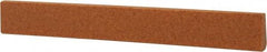 Made in USA - 7/16" Wide x 4" OAL, Aluminum Oxide Sharpening Stone - Oval Tapered, Fine Grade, 320 Grit - Exact Tool & Supply