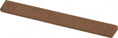 Made in USA - 7/16" Wide x 4" OAL, Aluminum Oxide Sharpening Stone - Oval Tapered, Medium Grade, 220 Grit - Exact Tool & Supply