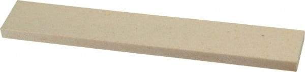 Norton - 120 Grit Aluminum Oxide Rectangular Roughing Stone - Fine Grade, 1" Wide x 6" Long x 1/4" Thick - Exact Tool & Supply