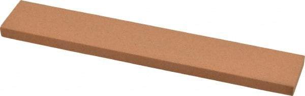 Norton - 180 Grit Aluminum Oxide Rectangular Roughing Stone - Very Fine Grade, 1" Wide x 6" Long x 1/4" Thick - Exact Tool & Supply