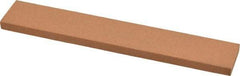 Norton - 180 Grit Aluminum Oxide Rectangular Roughing Stone - Very Fine Grade, 1" Wide x 6" Long x 1/4" Thick - Exact Tool & Supply