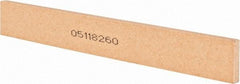 Norton - 120 Grit Aluminum Oxide Rectangular Roughing Stone - Fine Grade, 1" Wide x 8" Long x 1/4" Thick - Exact Tool & Supply
