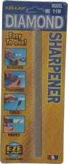 Eze Lap - Medium, Single End Diamond Hone - 400 Grit, 1/4" Wide x 1/4" High x 6" OAL - Exact Tool & Supply