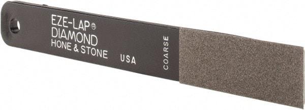 Eze Lap - Coarse, 2" Length of Cut, Single End Diamond Hone - 250 Grit, 3/4" Wide x 3/16" High - Exact Tool & Supply