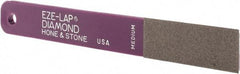 Eze Lap - Medium, 2" Length of Cut, Single End Diamond Hone - 400 Grit, 3/4" Wide x 3/16" High - Exact Tool & Supply
