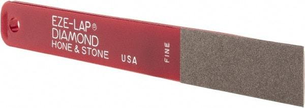 Eze Lap - Fine, 2" Length of Cut, Single End Diamond Hone - 600 Grit, 3/4" Wide x 3/16" High - Exact Tool & Supply