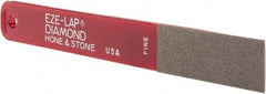 Eze Lap - Fine, 2" Length of Cut, Single End Diamond Hone - 600 Grit, 3/4" Wide x 3/16" High - Exact Tool & Supply