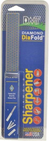 DMT - Coarse Grade, Diamond Whetstone Sharpener - 325 Grit, 45 Micron, Diamond Area 4.3" Long x 1" Wide, 9-1/2" Open Length, 5" Closed Length - Exact Tool & Supply