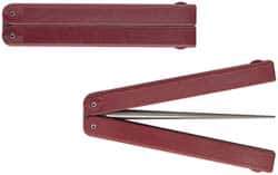 DMT - 9-1/2" OAL Fine Knife Sharpener Diamond File - 1/4" Wide, 4-3/16 LOC, Red, 600 Grit - Exact Tool & Supply