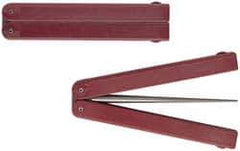 DMT - 9-1/2" OAL Fine Knife Sharpener Diamond File - 1/4" Wide, 4-3/16 LOC, Red, 600 Grit - Exact Tool & Supply