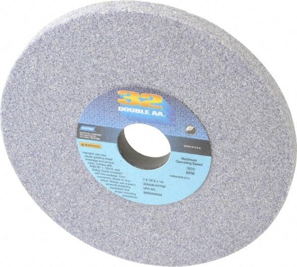 Norton - 7" Diam x 1-1/4" Hole x 1/2" Thick, H Hardness, 46 Grit Surface Grinding Wheel - Aluminum Oxide, Type 1, Coarse Grade, 3,600 Max RPM, Vitrified Bond, No Recess - Exact Tool & Supply