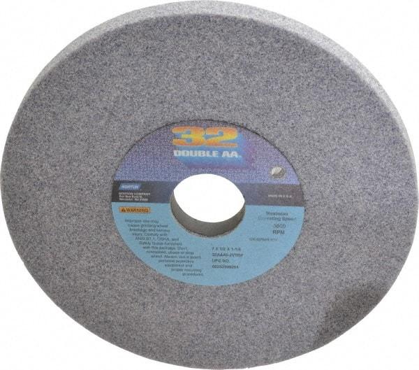 Norton - 7" Diam x 1-1/4" Hole x 1/2" Thick, J Hardness, 46 Grit Surface Grinding Wheel - Aluminum Oxide, Type 1, Coarse Grade, 3,600 Max RPM, Vitrified Bond, No Recess - Exact Tool & Supply