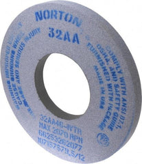 Norton - 12" Diam x 5" Hole x 1" Thick, I Hardness, 46 Grit Surface Grinding Wheel - Aluminum Oxide, Type 1, Coarse Grade, 2,070 Max RPM, Vitrified Bond, No Recess - Exact Tool & Supply