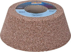 Norton - 4" Diam, 1-1/4" Hole Size, 1-1/2" Overall Thickness, 60 Grit, Type 11 Tool & Cutter Grinding Wheel - Medium Grade, Aluminum Oxide, J Hardness, Vitrified Bond, 5,730 RPM - Exact Tool & Supply