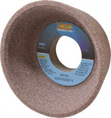 Norton - 4" Diam, 1-1/4" Hole Size, 1-1/2" Overall Thickness, 60 Grit, Type 11 Tool & Cutter Grinding Wheel - Medium Grade, Aluminum Oxide, K Hardness, Vitrified Bond, 5,730 RPM - Exact Tool & Supply