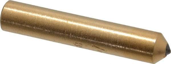 Norton - 1/2 Carat Single Point Diamond Dresser - 2" Long x 3/8" Shank Diam - Exact Tool & Supply