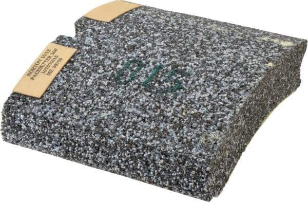 Norton - 6-13/16" Wide x 6" High x 1-1/2" Thick Grinding Segment - 30 Grit, Hardness F, Blue Print No. ME30309 - Exact Tool & Supply