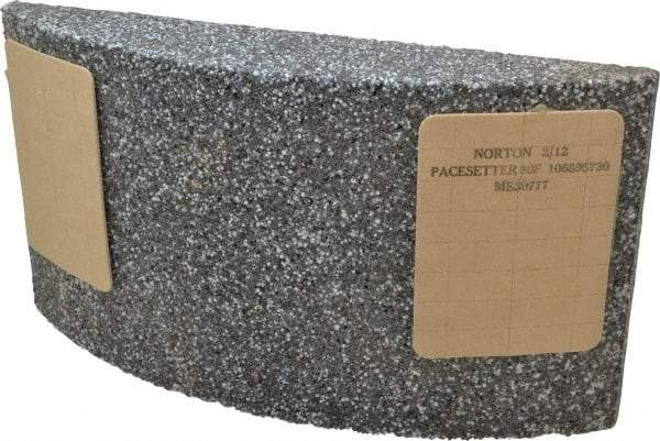 Norton - 11-1/4" Wide x 6" High x 2-1/4" Thick Grinding Segment - 30 Grit, Hardness F, Blue Print No. ME30777 - Exact Tool & Supply