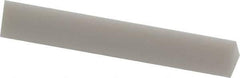 Norton - 3" Long x 1/2" Wide x 1/2" Thick, Novaculite Sharpening Stone - Triangle, Ultra Fine Grade - Exact Tool & Supply