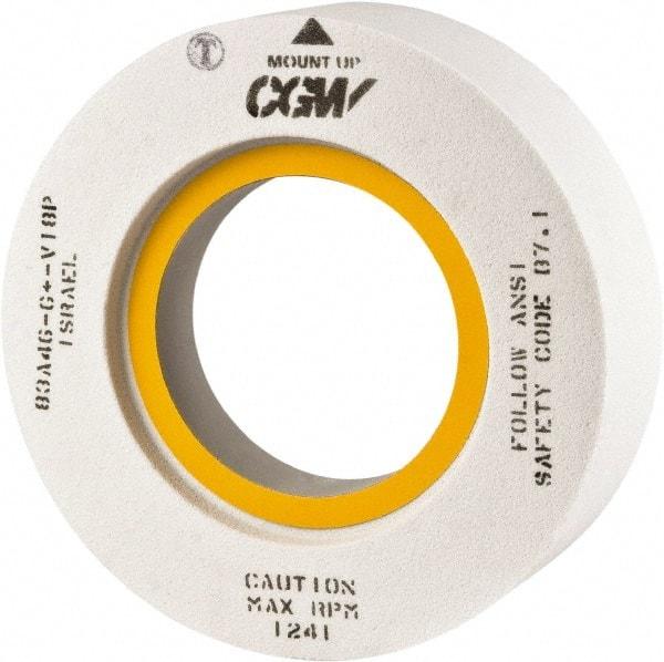 Camel Grinding Wheels - 18" Diam x 8" Hole x 2" Thick, H Hardness, 46 Grit Surface Grinding Wheel - Aluminum Oxide, Type 7, Medium Grade, Vitrified Bond, Two-Side Recess - Exact Tool & Supply