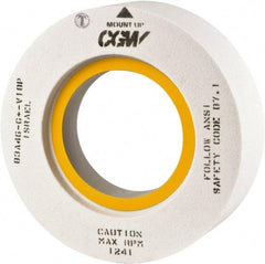 Camel Grinding Wheels - 18" Diam x 8" Hole x 2" Thick, H Hardness, 46 Grit Surface Grinding Wheel - Aluminum Oxide, Type 7, Medium Grade, Vitrified Bond, Two-Side Recess - Exact Tool & Supply