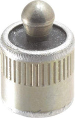 Vlier - 7/16" Body Diam, 0.45" Body Length, 0.2" Nose Diam, 0.24" Nose Length, Spring Locating Pin - 22.5 Lb Final End Force, Aluminum Body, Alloy Steel Nose - Exact Tool & Supply