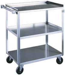 Lakeside - 500 Lb Capacity, 22-3/8" Wide x 39-1/4" Long x 37-1/4" High Standard Utility Cart - Exact Tool & Supply