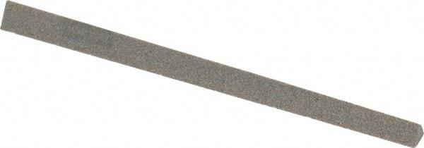 Norton - 4" Long x 1/4" Wide x 1/4" Thick, Aluminum Oxide Sharpening Stone - Triangle, Coarse Grade - Exact Tool & Supply