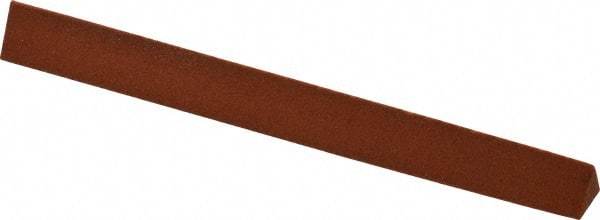 Norton - 4" Long x 3/8" Wide x 3/8" Thick, Aluminum Oxide Sharpening Stone - Triangle, Fine Grade - Exact Tool & Supply