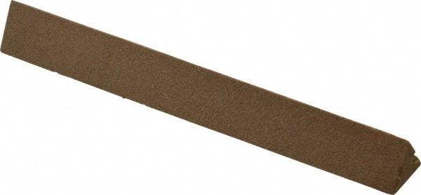 Norton - 4" Long x 1/2" Wide x 1/2" Thick, Aluminum Oxide Sharpening Stone - Triangle, Medium Grade - Exact Tool & Supply