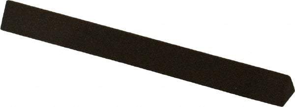 Norton - 4" Long x 3/8" Wide x 3/8" Thick, Aluminum Oxide Sharpening Stone - Triangle, Coarse Grade - Exact Tool & Supply