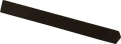 Norton - 4" Long x 3/8" Wide x 3/8" Thick, Aluminum Oxide Sharpening Stone - Triangle, Coarse Grade - Exact Tool & Supply