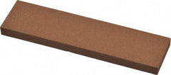 Norton - 4" Long x 1" Wide x 1/4" Thick, Aluminum Oxide Sharpening Stone - Rectangle, Medium Grade - Exact Tool & Supply