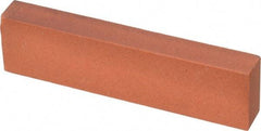 Norton - 4" Long x 1" Wide x 1/2" Thick, Aluminum Oxide Sharpening Stone - Rectangle, Fine Grade - Exact Tool & Supply