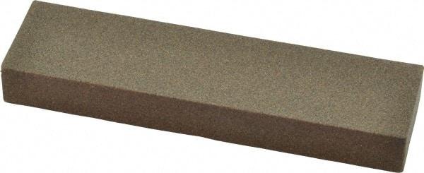Norton - 4" Long x 1" Wide x 1/2" Thick, Aluminum Oxide Sharpening Stone - Rectangle, Coarse Grade - Exact Tool & Supply