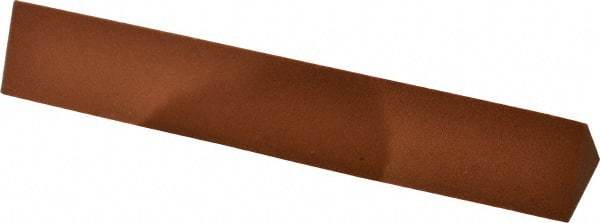 Norton - 6" Long x 1" Wide x 1" Thick, Aluminum Oxide Sharpening Stone - Triangle, Fine Grade - Exact Tool & Supply