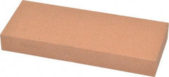 Norton - 5" Long x 2" Wide x 5/8" Thick, Aluminum Oxide Sharpening Stone - Rectangle, Medium Grade - Exact Tool & Supply
