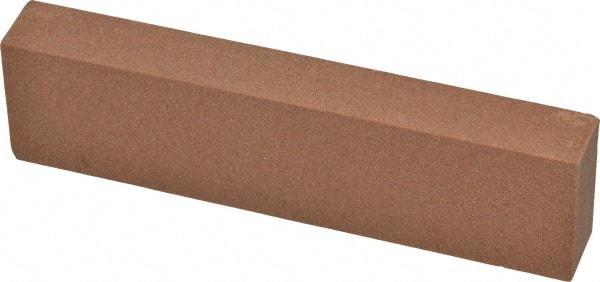 Norton - 4" Long x 1" Wide x 1/2" Thick, Aluminum Oxide Sharpening Stone - Rectangle, Medium Grade - Exact Tool & Supply