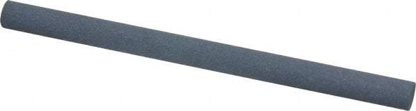 Norton - 4" Long x 1/4" Diam x 1/4" Thick, Silicon Carbide Sharpening Stone - Round, Fine Grade - Exact Tool & Supply