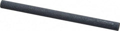 Norton - 4" Long x 1/4" Diam x 1/4" Thick, Silicon Carbide Sharpening Stone - Round, Medium Grade - Exact Tool & Supply