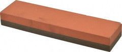 Norton - 8" Long x 2" Wide x 1" Thick, Aluminum Oxide Sharpening Stone - Rectangle, Coarse, Fine Grade - Exact Tool & Supply