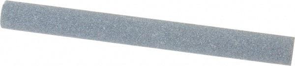 Norton - 4" Long x 3/8" Diam x 3/8" Thick, Silicon Carbide Sharpening Stone - Round, Medium Grade - Exact Tool & Supply