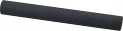 Norton - 4" Long x 1/2" Diam x 1/2" Thick, Silicon Carbide Sharpening Stone - Round, Medium Grade - Exact Tool & Supply