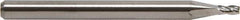 M.A. Ford - 0.01", 0.02" LOC, 1/8" Shank Diam, 1-1/2" OAL, 4 Flute, Solid Carbide Square End Mill - Single End, Bright Finish, Spiral Flute, 30° Helix, Centercutting, Right Hand Cut, Right Hand Flute - Exact Tool & Supply